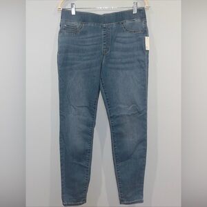 Amazon Essentials Blue Pull On Elastic Waist Skinny Jegging Women 10 Regular NEW